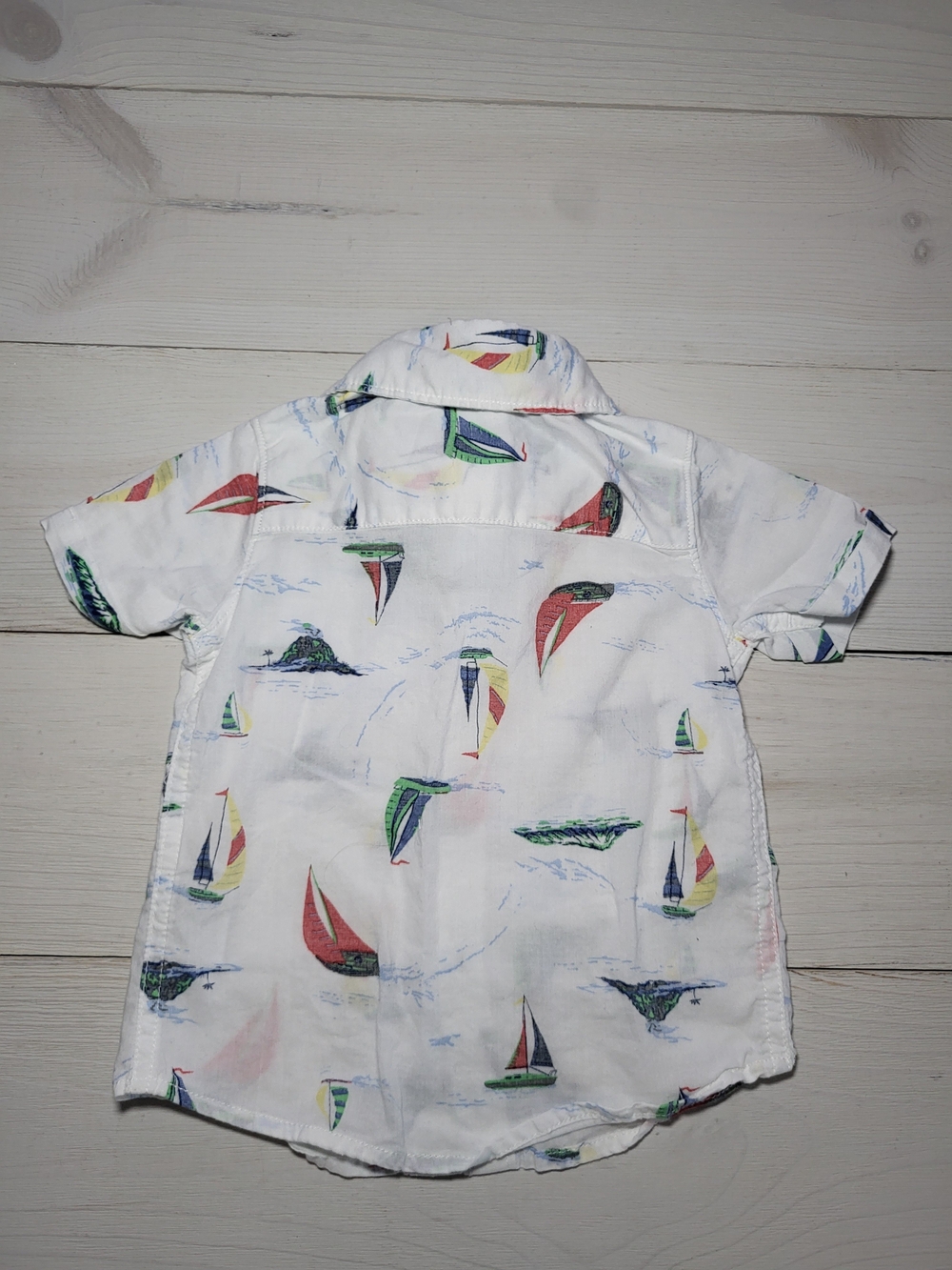 Infant Boy's Nautical Shirt Set Sailboat Whales Cotton Preppy Summer Baby. - Picture 9 of 9
